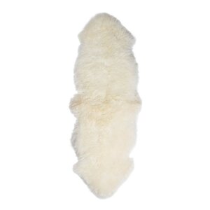 Natures collection A/S Saueskinn new zealand lang ull 160 cm ivory