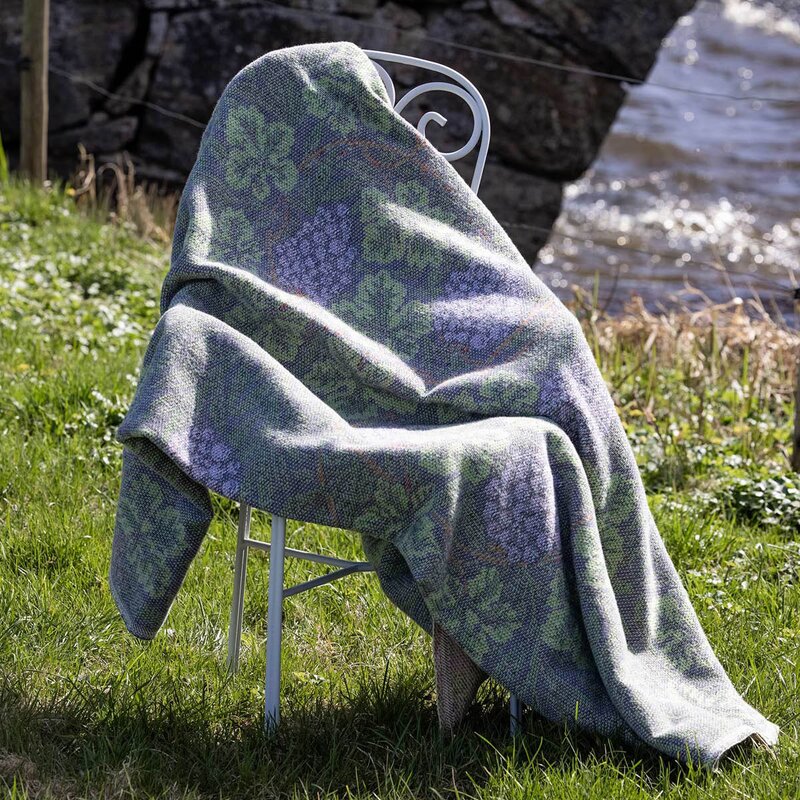 Ekelund William Morris Vine pledd 140x170 cm grønn