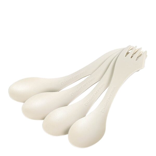 Light My Fire Swedish Spork Original turbestikk 17 cm 4 stk cream