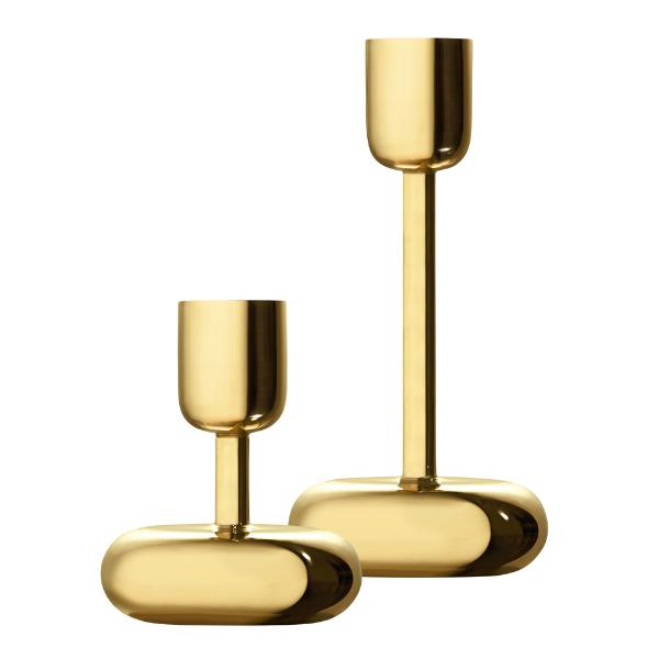 Iittala Nappula lysestake sett 2 stk messing