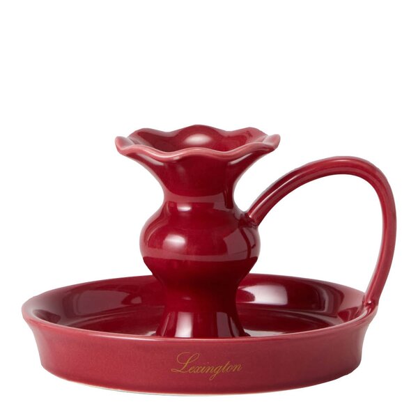 Lexington Wavy lysestake lav 11 cm rød