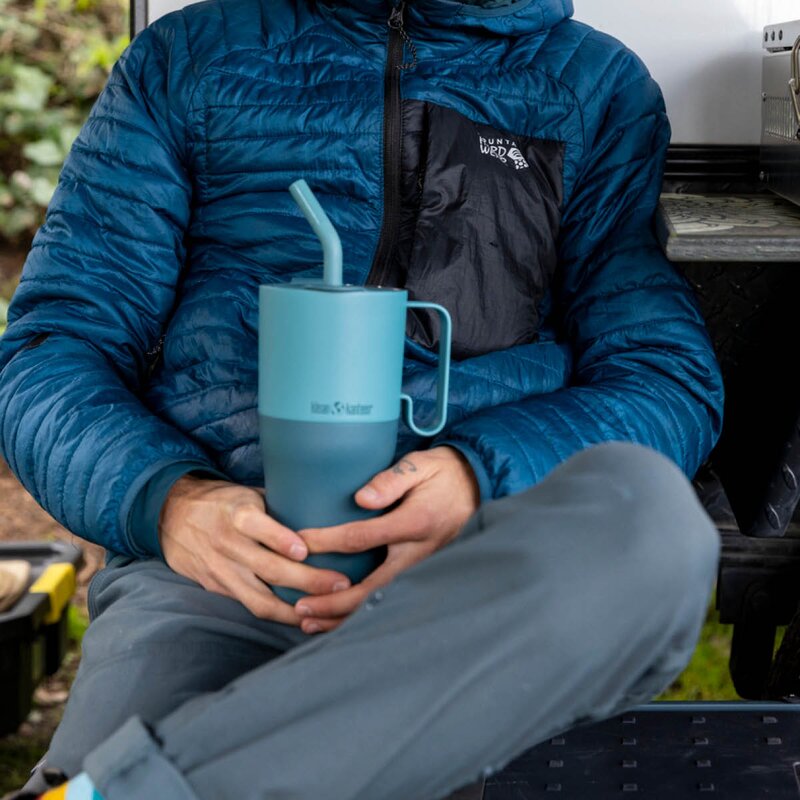 Klean Kanteen Rise Tumbler 77 cl med sugerørslokk Brittany Blue