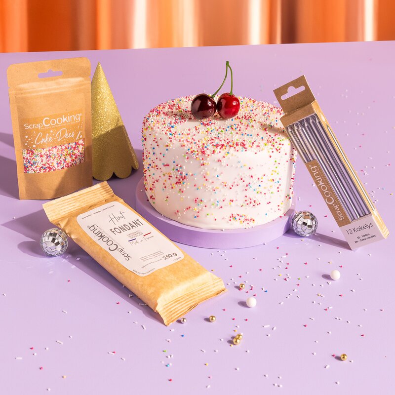 ScrapCooking Fondant 250 g hvit