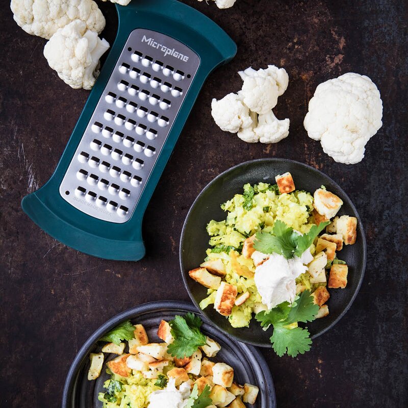 Microplane Bowl Grater rivjern til skål ekstra grovt petrol