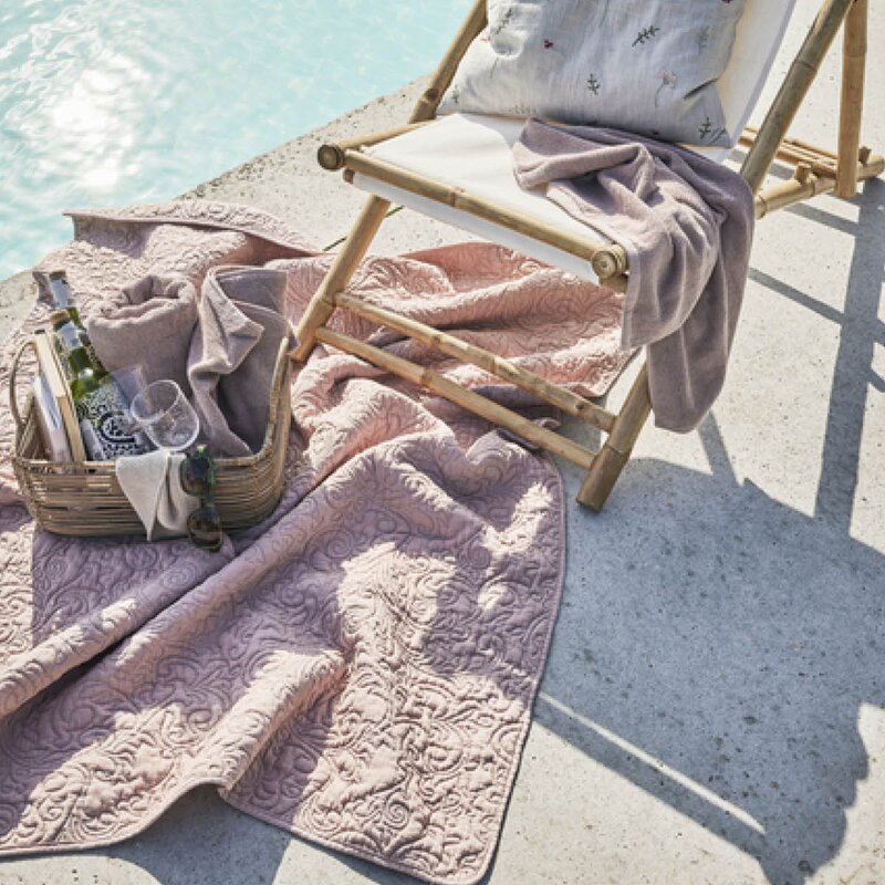 Lene Bjerre Isabelle pledd 170x130 cm rose dust