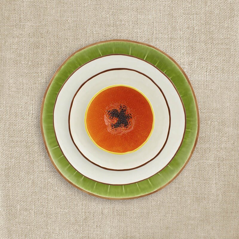 Bordallo Pinheiro Tropical Fruits skål 50 cl papaya