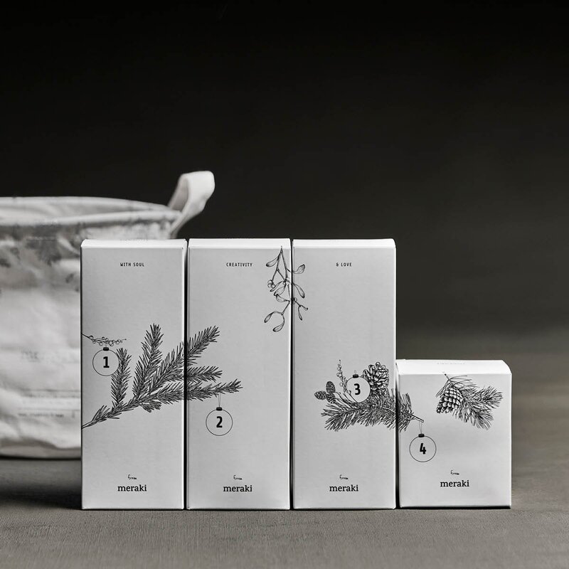 Meraki Adventskalender 4-luker velvære