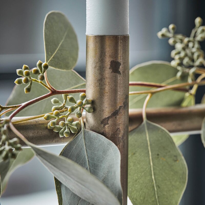 House Doctor Maxi takhengt lysestake 102x26 cm antikk messing