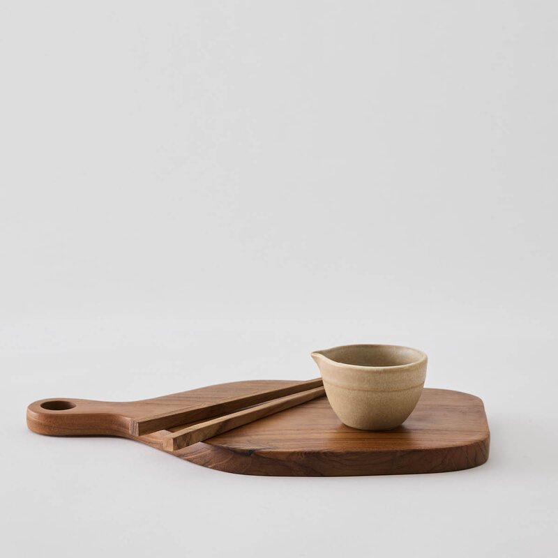 Tell Me More Teak skjærebrett / osteplate 30x17,5 cm tre