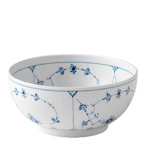 Royal Copenhagen Musselmalt Riflet skål 21 cm