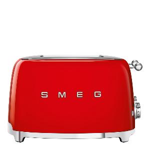 SMEG Brødrister TSF03 4 skiver kvadratisk rød