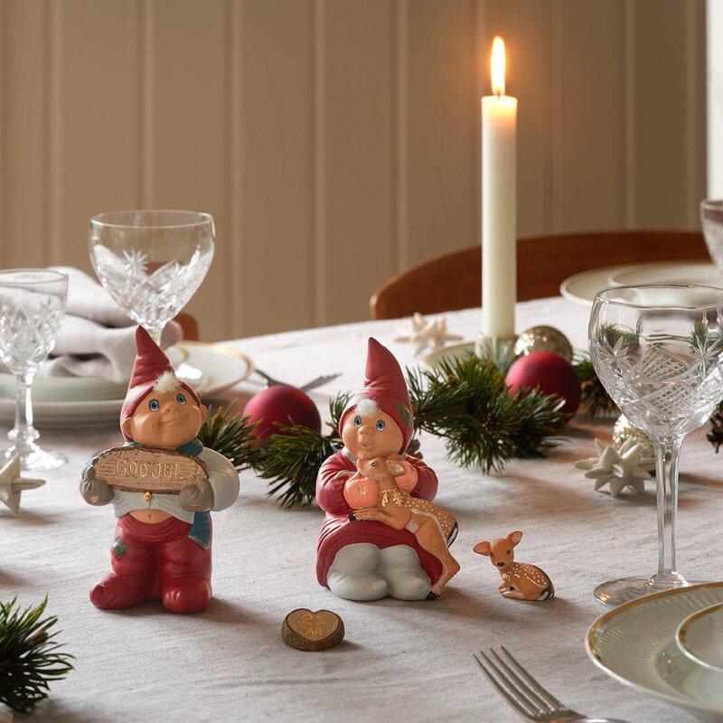 Klarborg Nissepar Elvin & Emmelie 13,5 cm årsnisse 2025