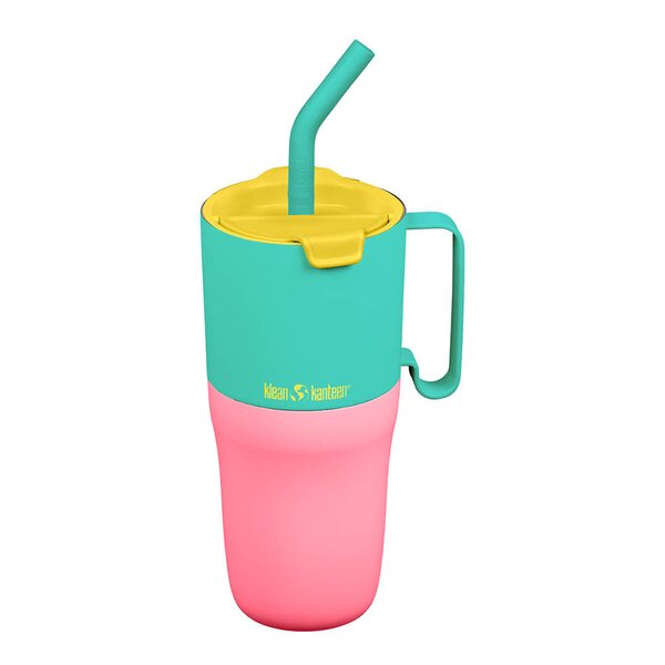 Klean Kanteen Rise Tumbler 77 cl med sugerørslokkTurquoise Kaleidoscope