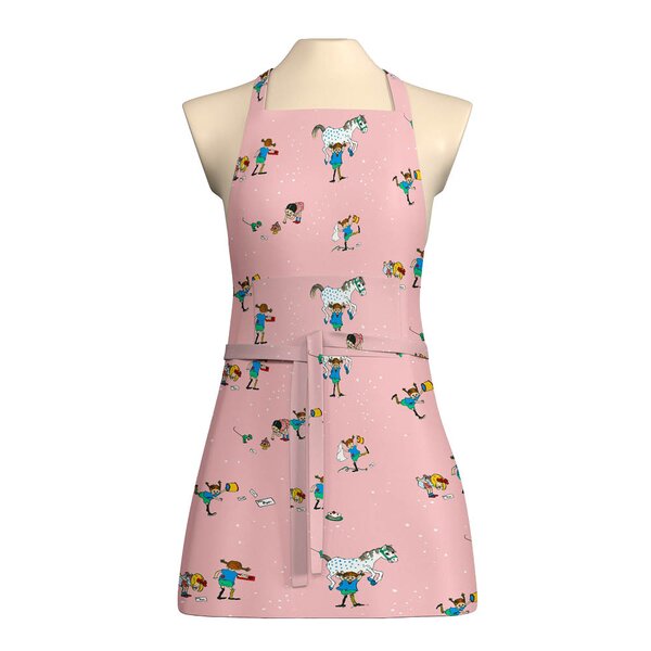 Arvidssons Textil Pippi med vänner forkle rosa