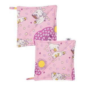 MoominArabia Mummi gryteklut 22x22 cm 2 stk Kjærester rosa