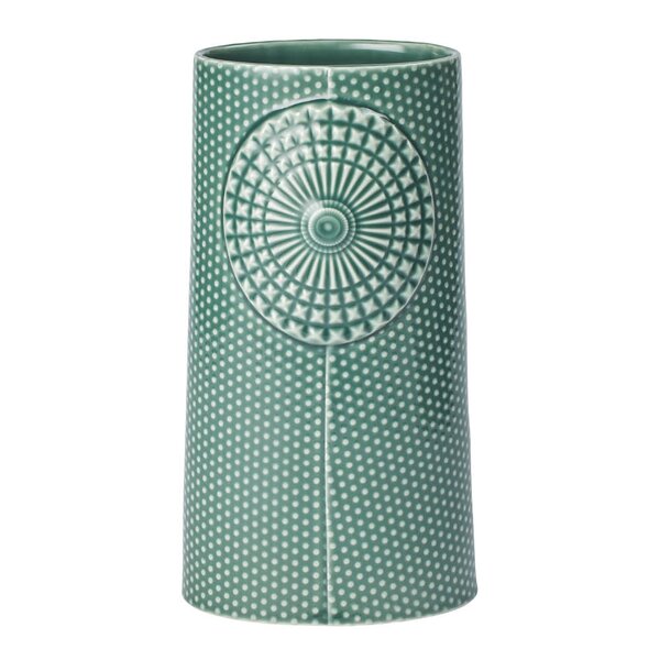 Dottir – Pipanella dot vase oval 22,5 cm spruce