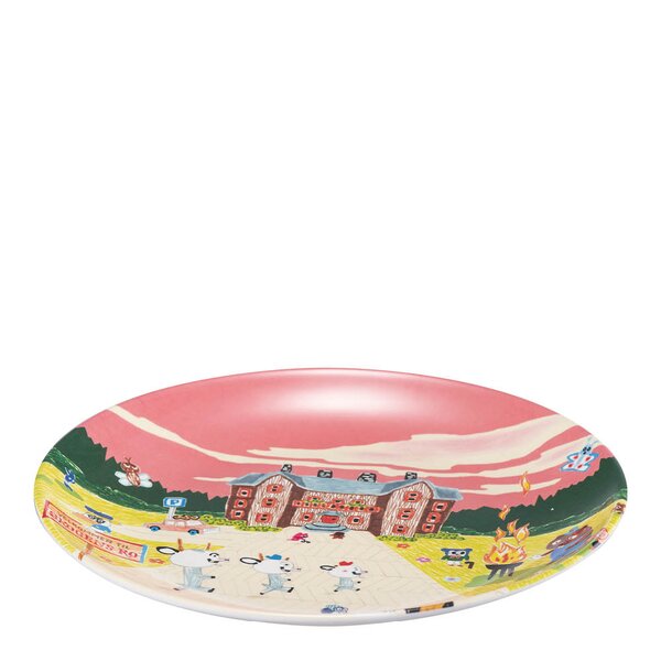 Modern House Bukkene Bruse tallerken 22,5 cm skogens ro rosa