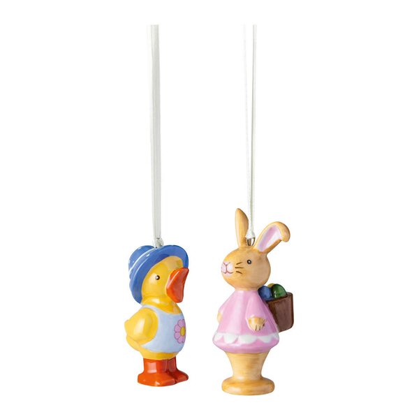 Villeroy & Boch - Easter Delight ornament kaninjente & and 6 cm 2 stk