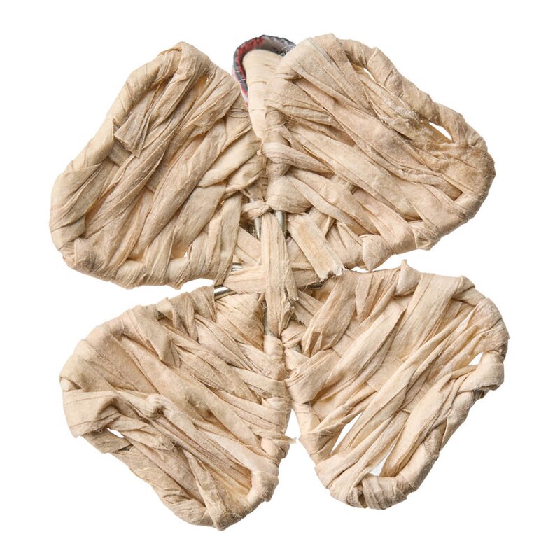 Lexington Serviettring firkløver 6x6 cm raffia