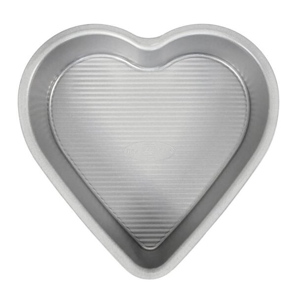 USA Pan - Bakeform hjerte 24x24 cm aluminisert stål