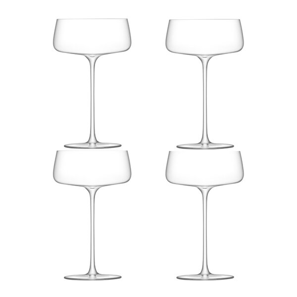 LSA International Metropolitan champagneglass coupe 30 cl 4 stk