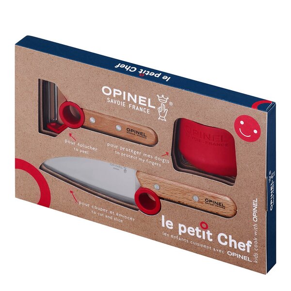 Opinel Le Petit Chef knivsett rød