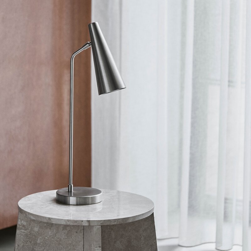 House Doctor Precise bordlampe 52 cm sølvfinish