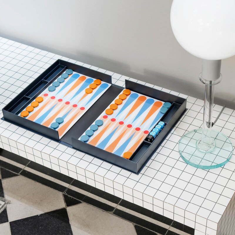 Printworks Klassisk backgammon Art of Backgammon antrasitt