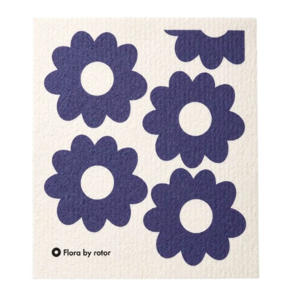 Rotor Design Flora by Rotor oppvaskklut 17x20 cm koboltblå