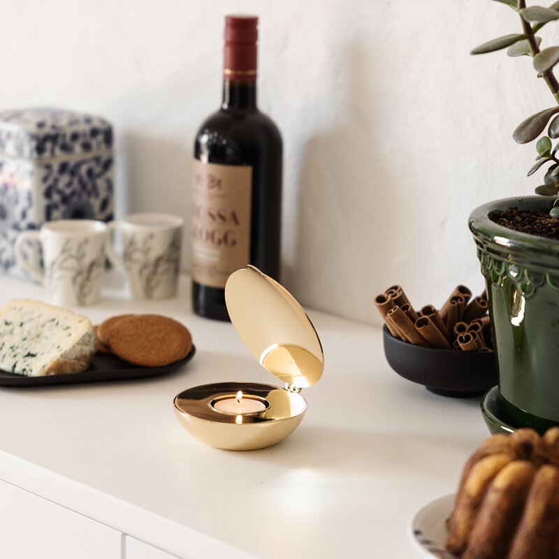 Design House Stockholm Shell telysestake messing