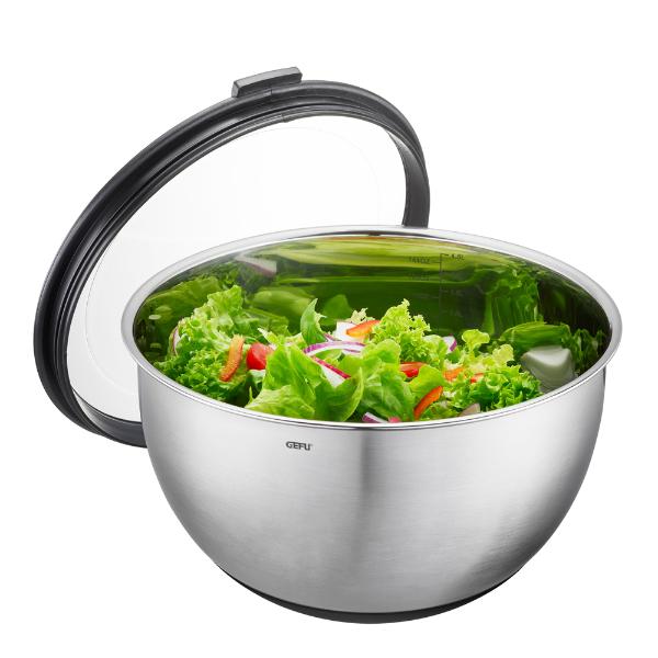 Gefu Muovo bolle m/lokk 4,5L/24 cm stål