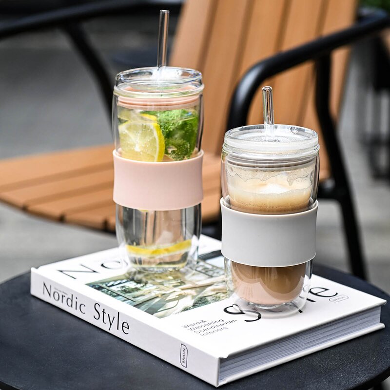 Modern House Sipster dobbelvegget drikkeglass 30 cl varm grå