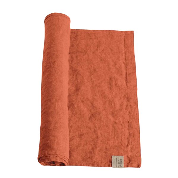 Lovely Linen Lovely bordløper lin 47x150 cm Cayenne