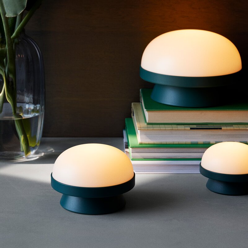Rosendahl Soft spot solar dots lampe 10,5 cm forest green