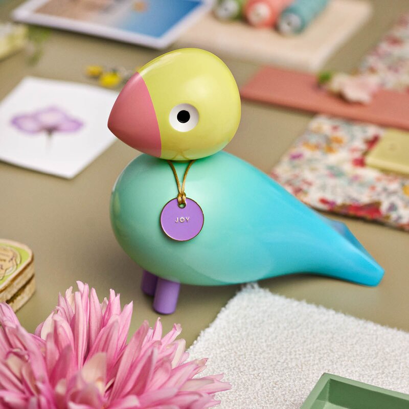Kay Bojesen Denmark Story Bird sangfugl Joy 15,5 cm aqua