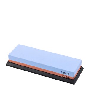 Dorre Suri slipestein 240/1000 med gummibase 18 cm blå/rød