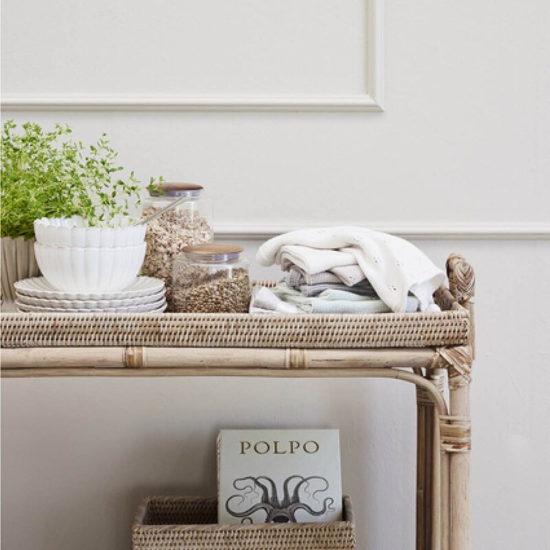 Lene Bjerre Caia kjøkkenklut 28x28 cm 2 stk salviegrønn