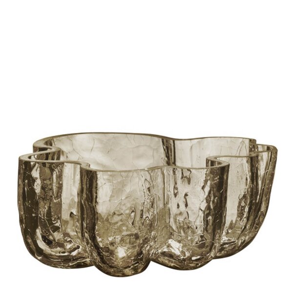 Kosta Boda - Crackle bolle 25 cm taupe