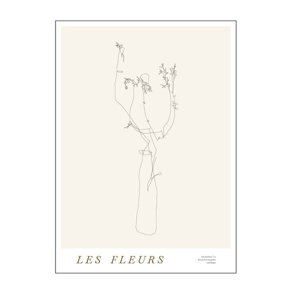 Poster & Frame – Mie & Him poster 50×70 cm les fleurs 02