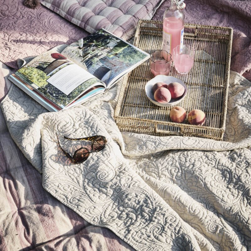 Lene Bjerre Isabelle pledd 170x130 cm lin