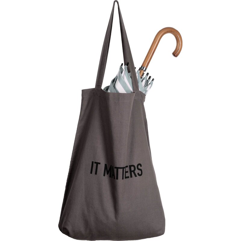 The Organic Company Handlenett gjenbrukbart 50x35 cm mørk grå