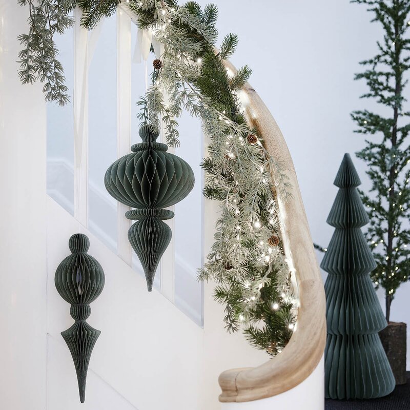 Lene Bjerre Cedille girlander med LED-lys 153x25x15 cm grønn