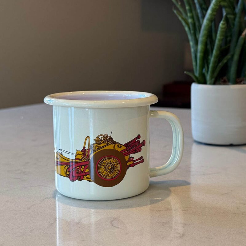 Flåklypa Flåklypa emaljekopp 25 cl Reodor Felgen beige