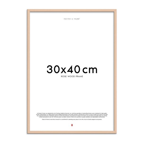 Poster & Frame – Treramme 30×40 cm rose