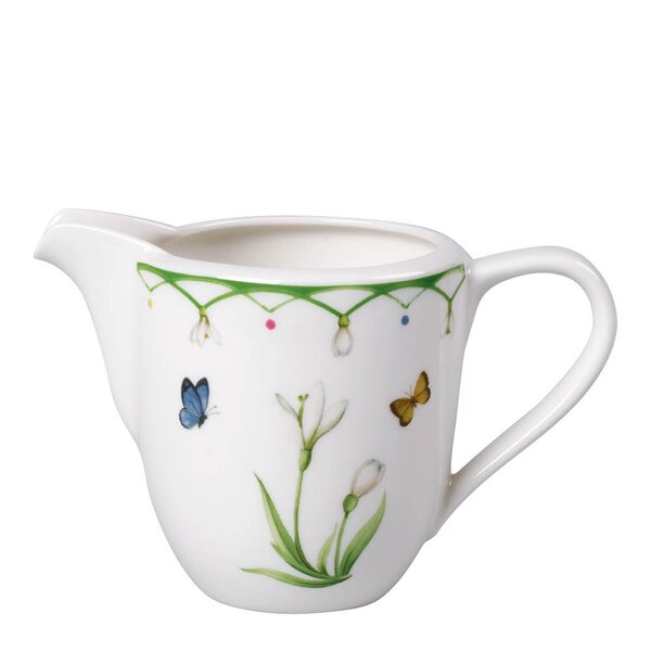 Villeroy & Boch Colourful Spring fløtemugge 21 cl hvit/grønn
