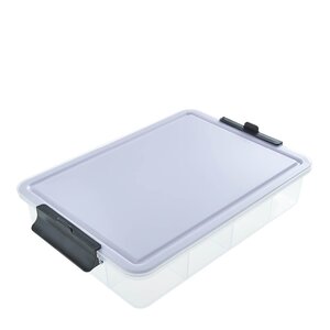 Farberware Snacklebox med 11 rom og plastbrett 30x40,5 cm hvit