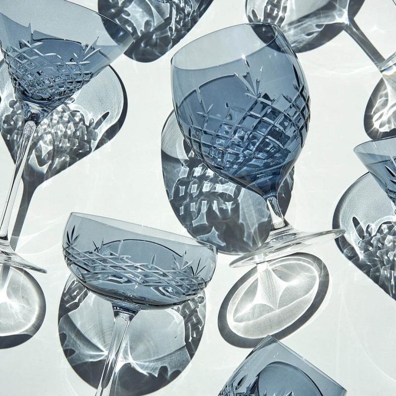 Frederik Bagger Crispy Eightball glass 55 cl 2 stk sapphire