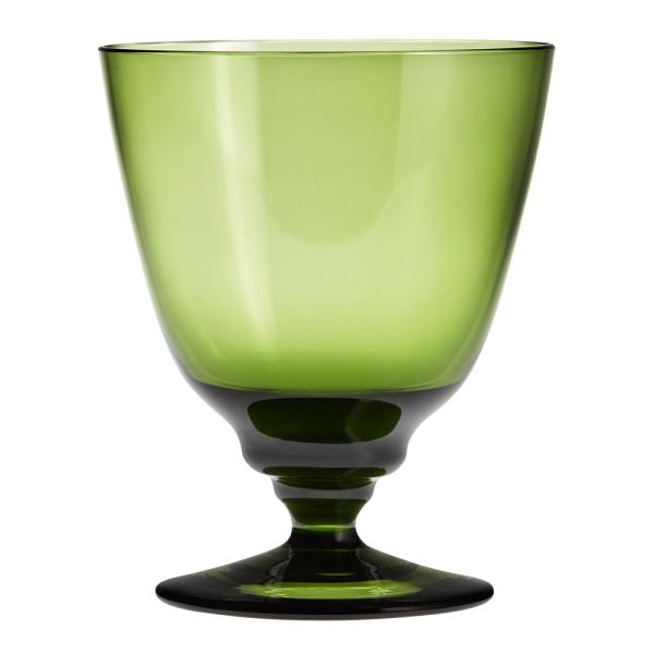 Holmegaard Flow glass 35 cl olivengrønn