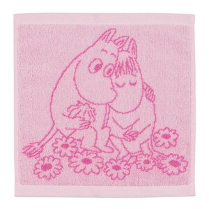 MoominArabia Mummi håndkle 25x25 cm Kjærester rosa
