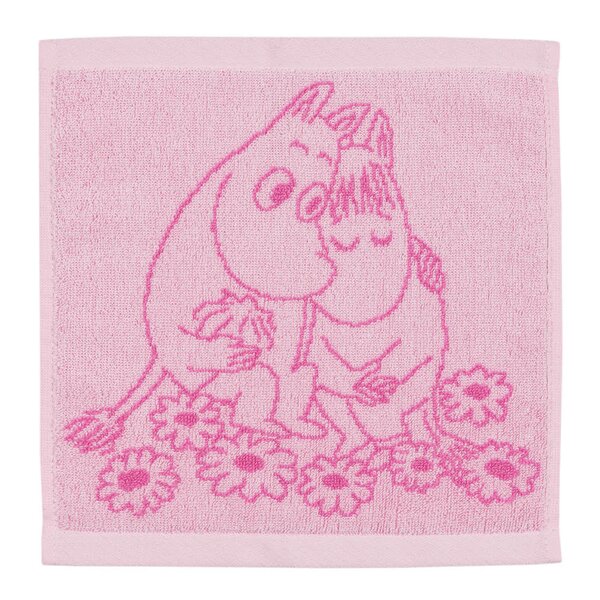 MoominArabia Mummi håndkle 25x25 cm Kjærester rosa